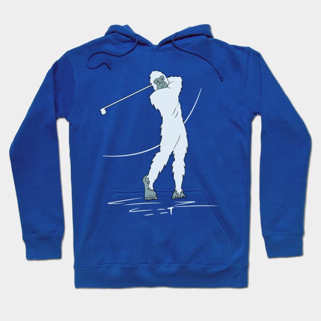 Yeti Golf Player Hoodie by Tesszero